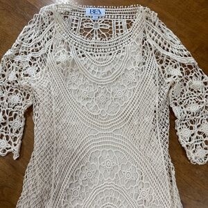 Crochet Tunic Shell with Tank